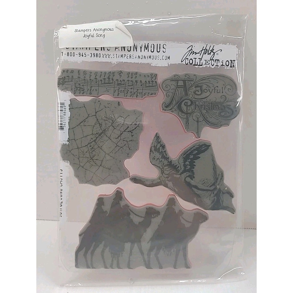 Stampers Anonymous Tim Holtz Joyful Song Stamps Scrapbooking Supplies
